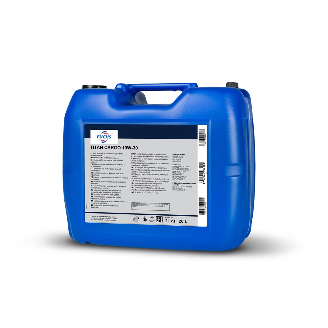 FUCHS TITAN CARGO 10W30 20L VDS-4 .5